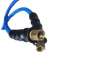 B-55 air whip hose. 10mm bore x 1.5mtrs fitted with swivel 1/4bsp female threads. 300PSI/20BAR max pressure rated. Silicone free & anti static