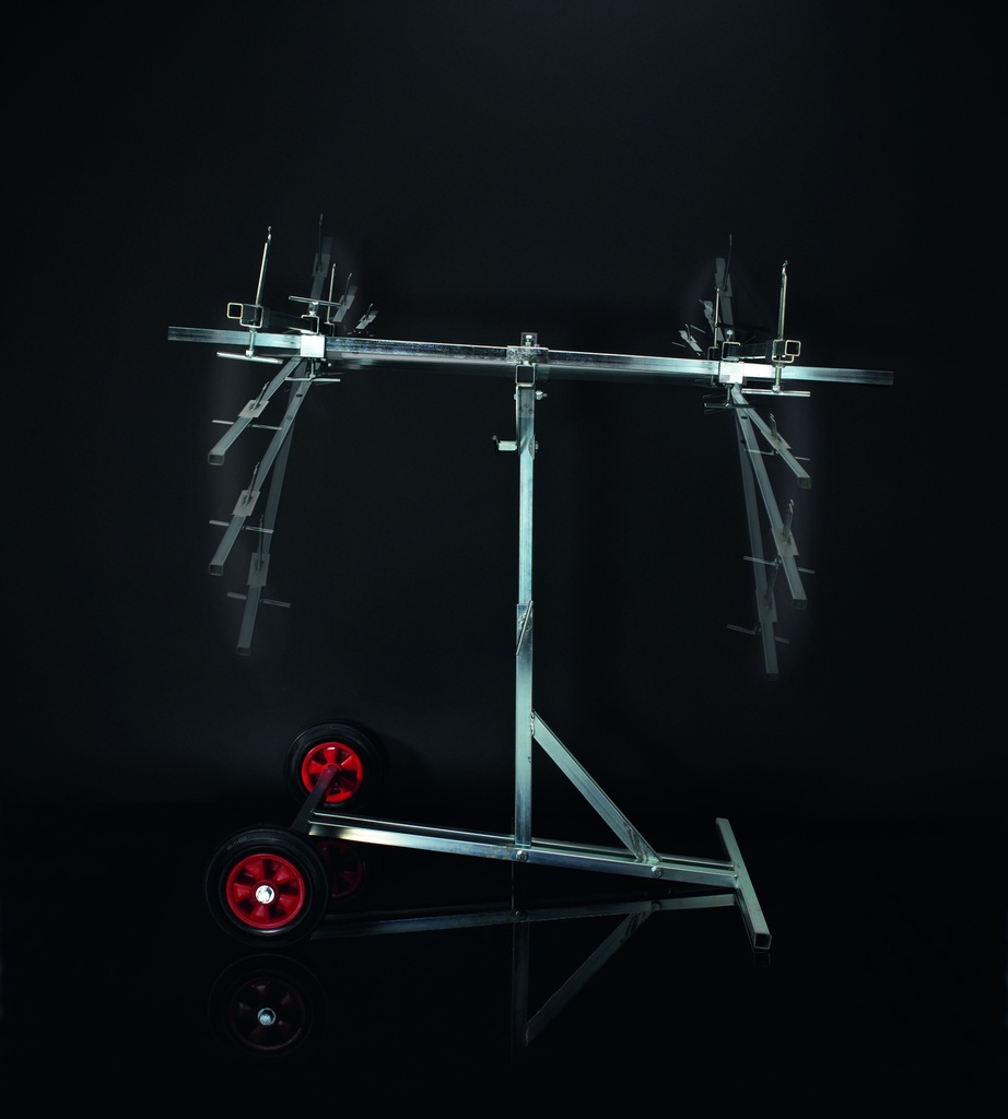 Sprayers mobile vehicle panel holding stand. Fully rotating & adjustable.