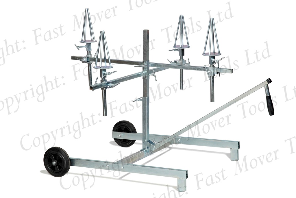 Sprayers alloy wheel painting stand. Will take 4 large alloy wheels. Fully adjustable and spinning