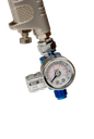 Spray gun air regulator. 1/4bsp thread. 100g. Length 32mm. Max pressure 114PSI/7.8BAR