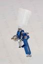 HVLP gravity feed spray gun with 125ml paint pot. 1.0mm aircap