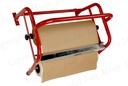 Masking paper dispenser with tape applicator. 450mm wide. Wall mounted