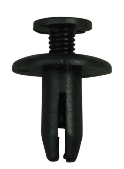 Trim Clip Black Screw Rivet to fir 6mm Hole. PK 10