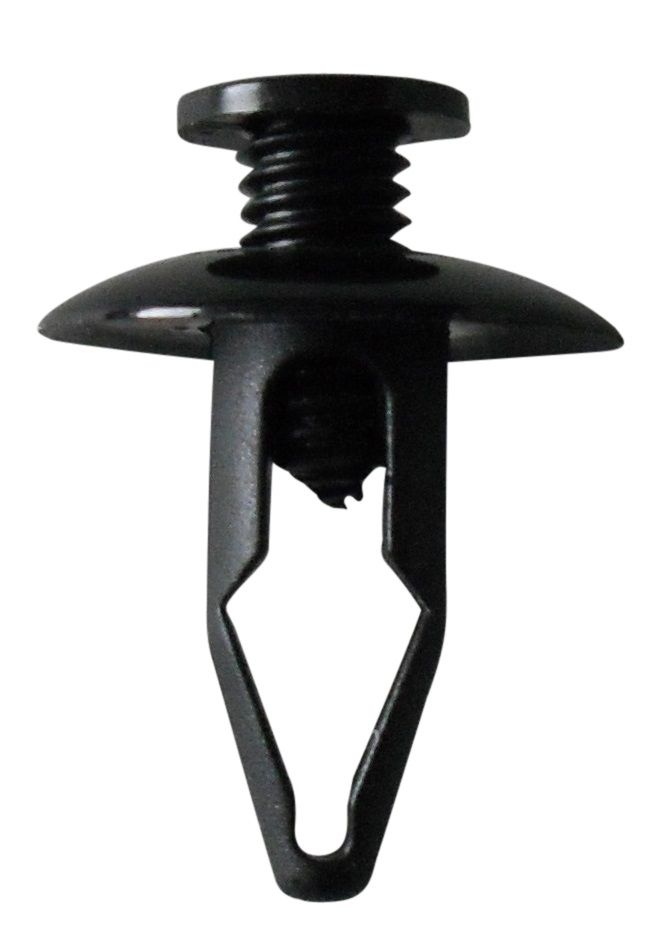Trim Clip Black Screw Rivet to fit 8mm Hole. PK 10