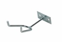 Wall mounted gravity feed spray gun holder