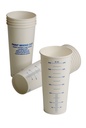 Paper paint mixing cups with markings. 600cc. 900 cups per box