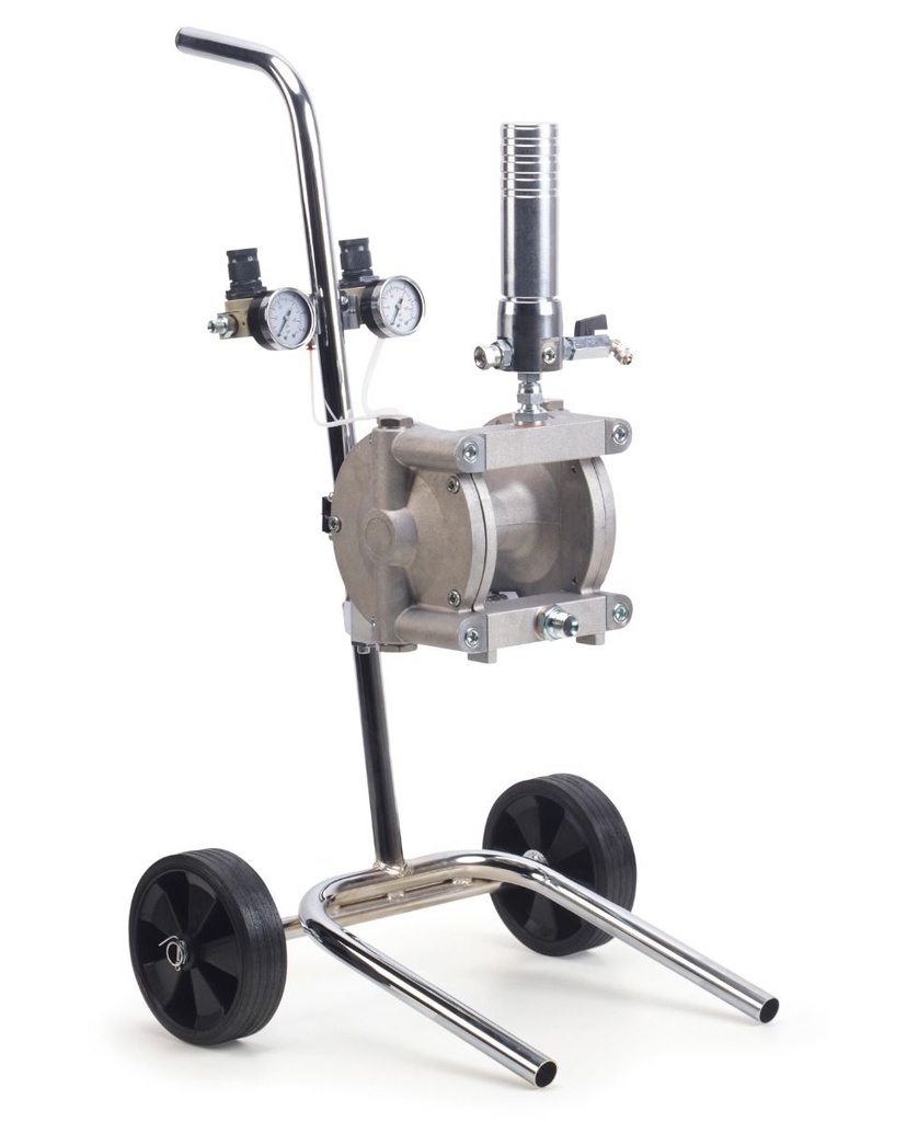 Double diaphragm pump kit with gun and hoses. 24ltrs free flow