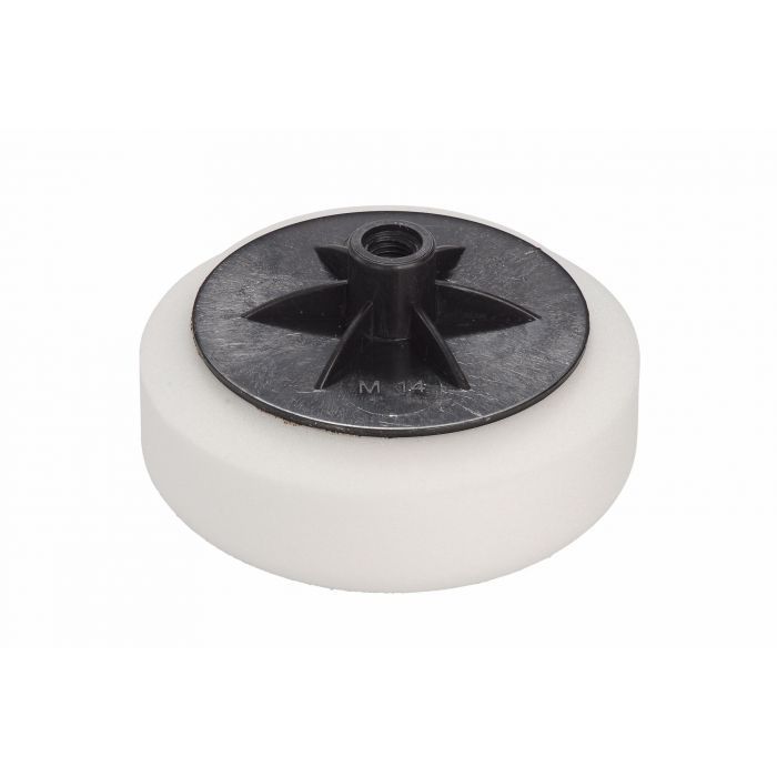 Hard white compounding pad. 150 x 50mm M14 thread