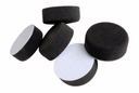 Soft black polishing pad with hook & loop 75 x 30mm. 5 pads per pack