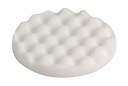 Hard white compounding pad with hook and loop 150 x25mm with waffle design
