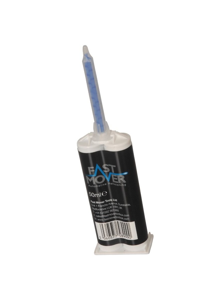 PU 2 part plastic repair glue in 50ml cartridge. 90 second cure time