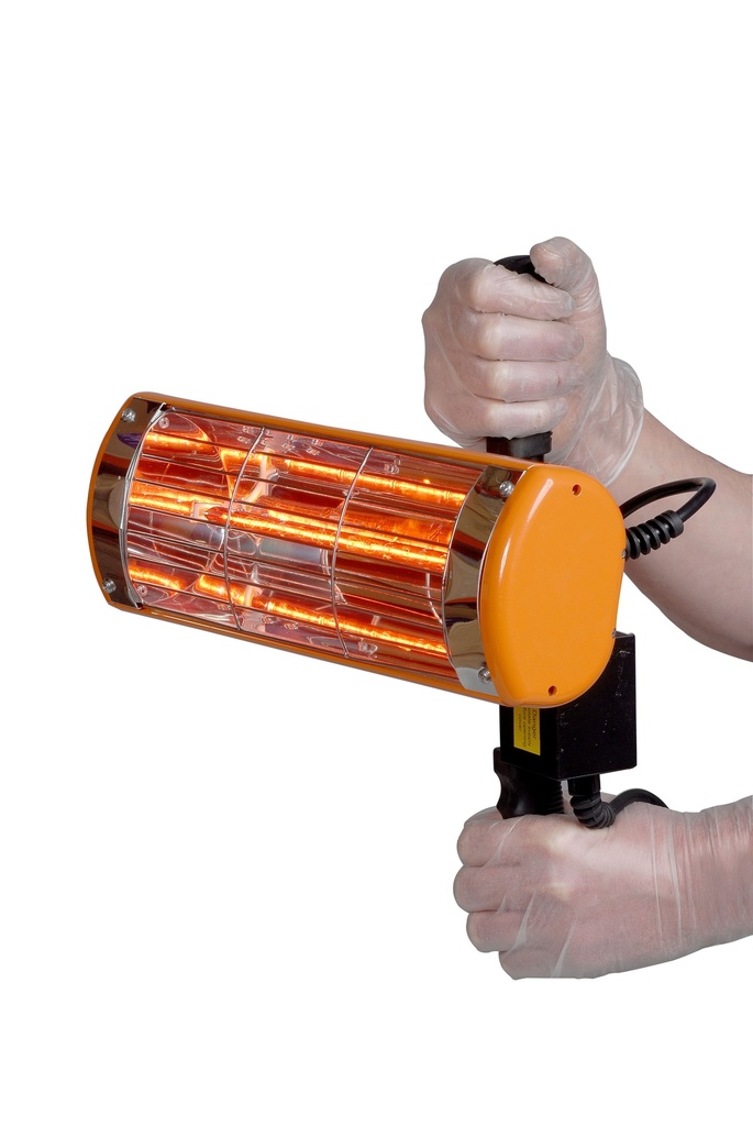 Infrared paint dryer hand held with switch. 240volt 1000watt