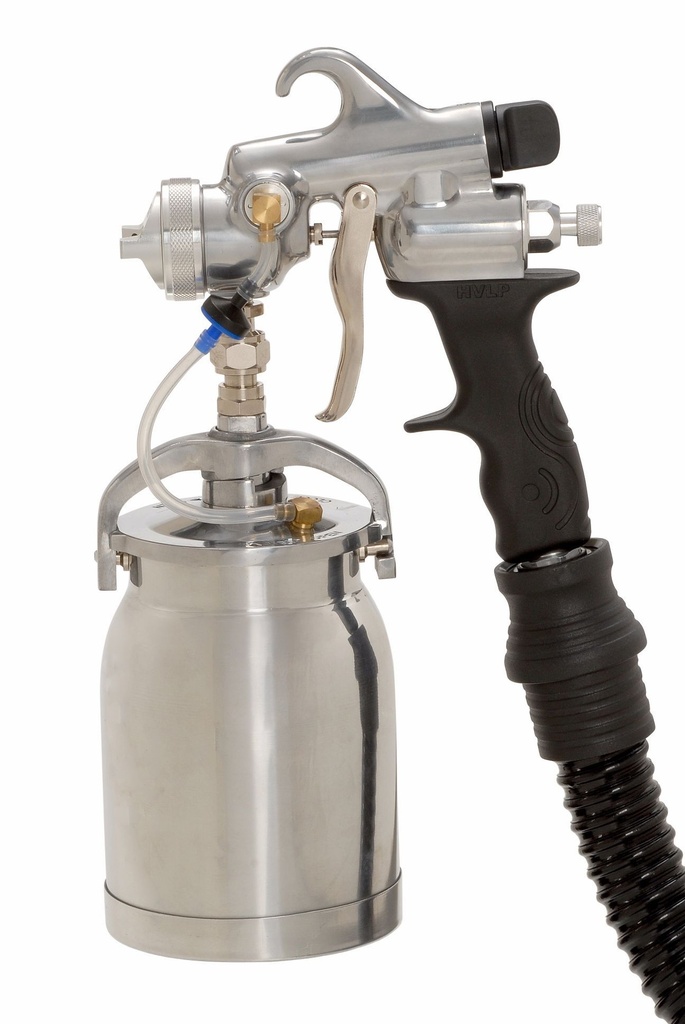 HVLP turbine spray gun with 1000ml paint pot 2.0mm air cap