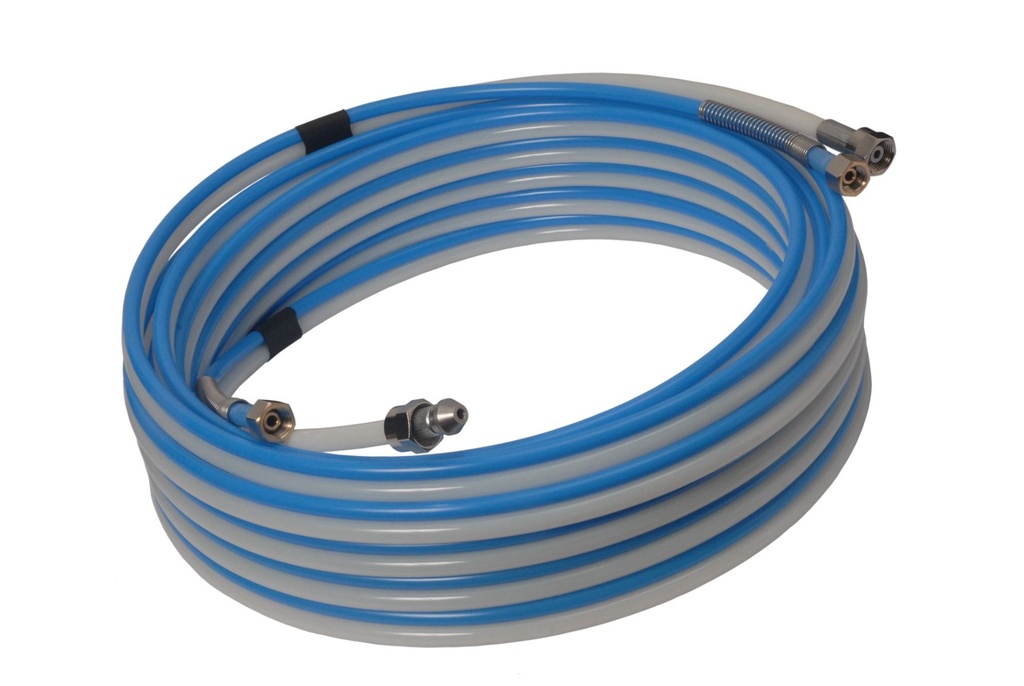 Premium Air & Fluid Hose 30Bar 5Mtr 1.4bsp thread for air hose and 3/8 thread for fluid hose
