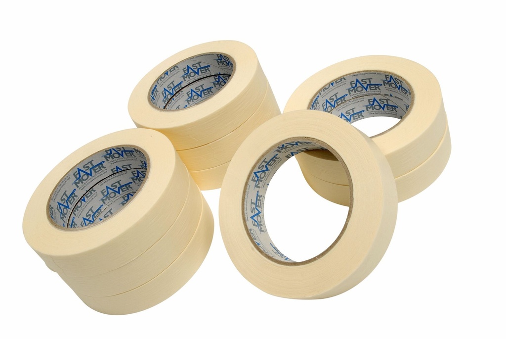 Masking tape. 24mm x 50mtr rated at 80 degrees. 36 rolls per box