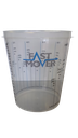 Plastic paint mixing cups with ratios. 2300ml . 100 cups per box