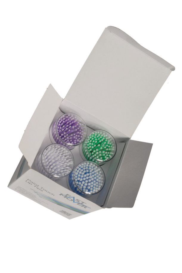 Paint touch up tips. 1.2, 1.5, 2.0 & 2.5mm. 100 tips per pack. 4 packs per box