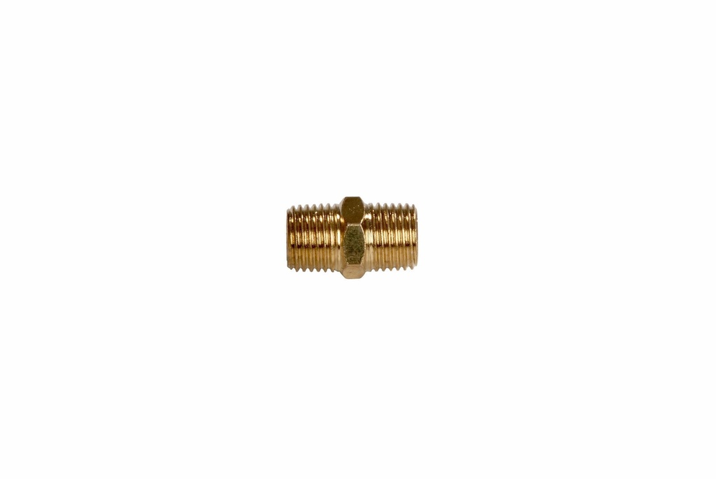 Double Union, 1/4 Male/Male Thread, Pk Of 2
