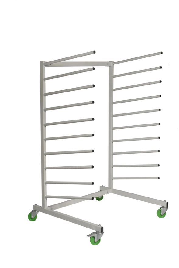 Windscreen Rack, Mobile, 10 Screens, 1650x1080mm