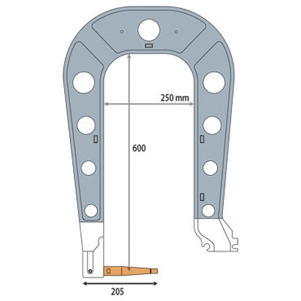 C9 ARM (INSULATED) & WALL BRACKET