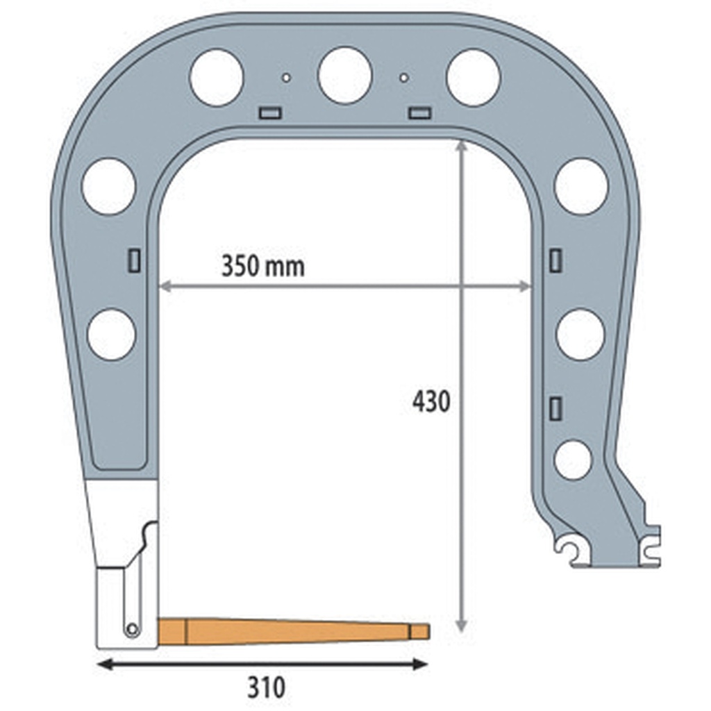 C7 ARM (INSULATED) & WALL BRACKET