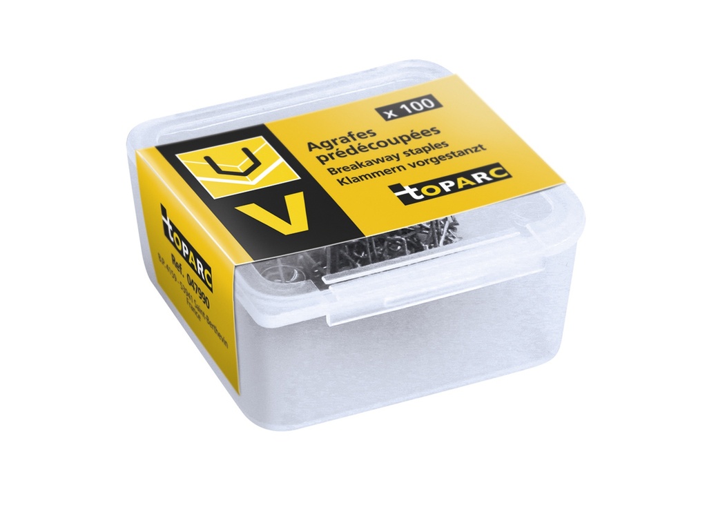 100 INTERNAL NARROW ANGLE BREAKAWAY STAPLES (V)