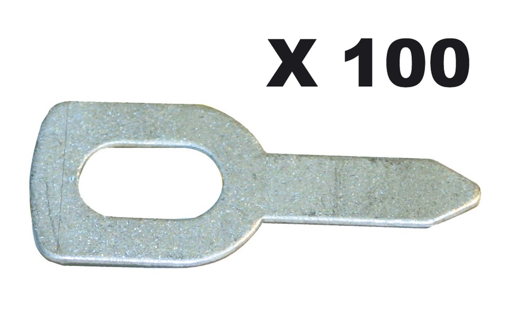 100 STRAIGHT PULLING RINGS