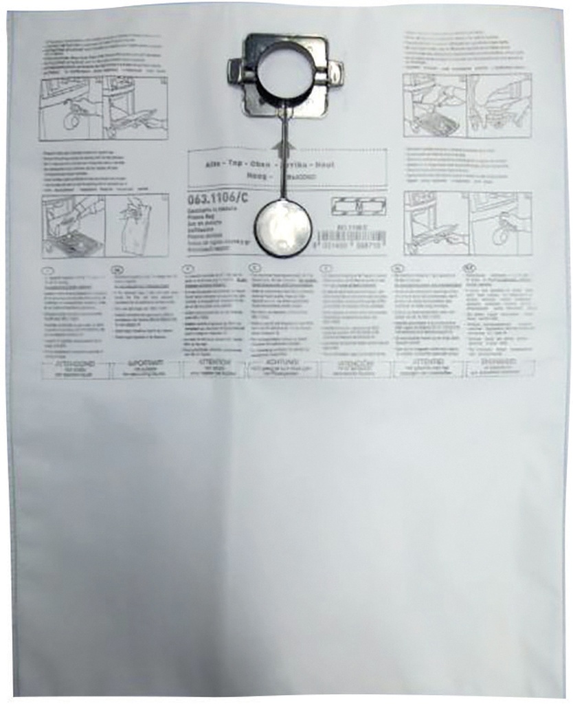 5 DUST BAGS FOR PNEUMATIC EXTRACTOR