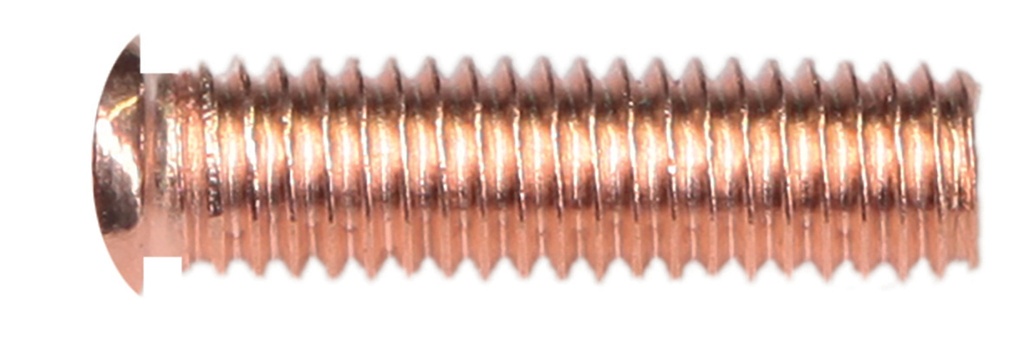 100 THREADED STUDS STEEL M6x20
