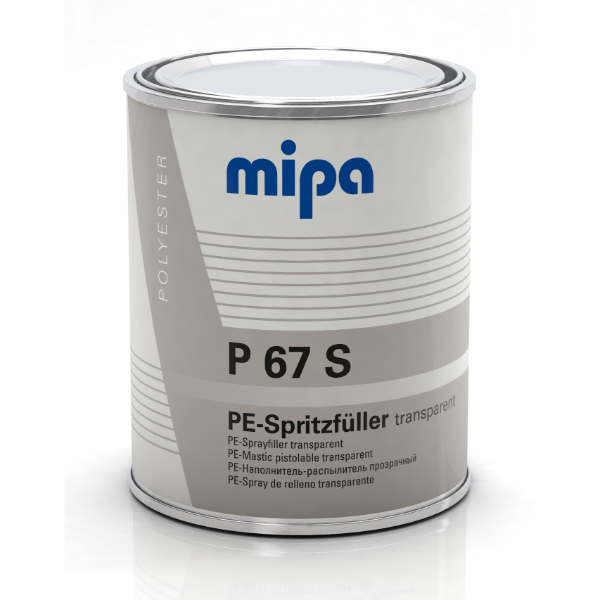 P67s Transparent Bodyfiller Incl. Hardener (1KG)
