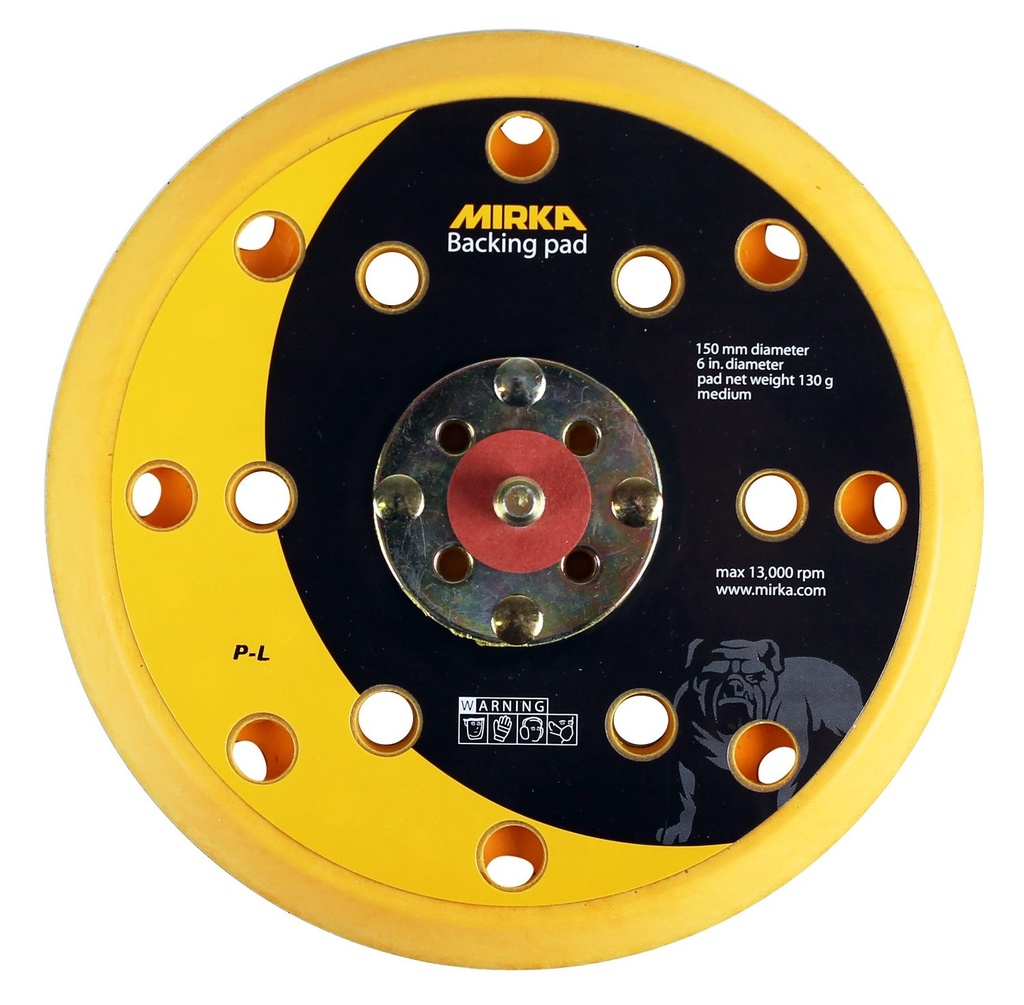 Backing Pad 150mm 5/16 Grip 6H Medium"