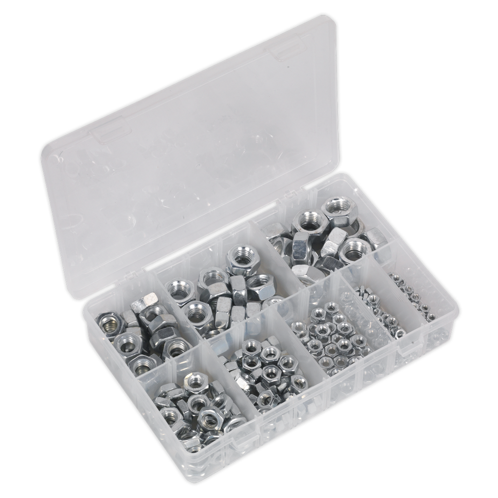 Steel Nut Assortment M4-M16 255pc
