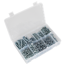 Zinc Plated Self-Drilling Screw Assortment Hex Head 410pc