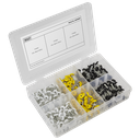 Numberplate Screw Assortment 4.8mm x 18mm 195pc - Plastic Enclosed Head