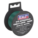 27A Thick Wall Automotive Cable 2.5m - Green