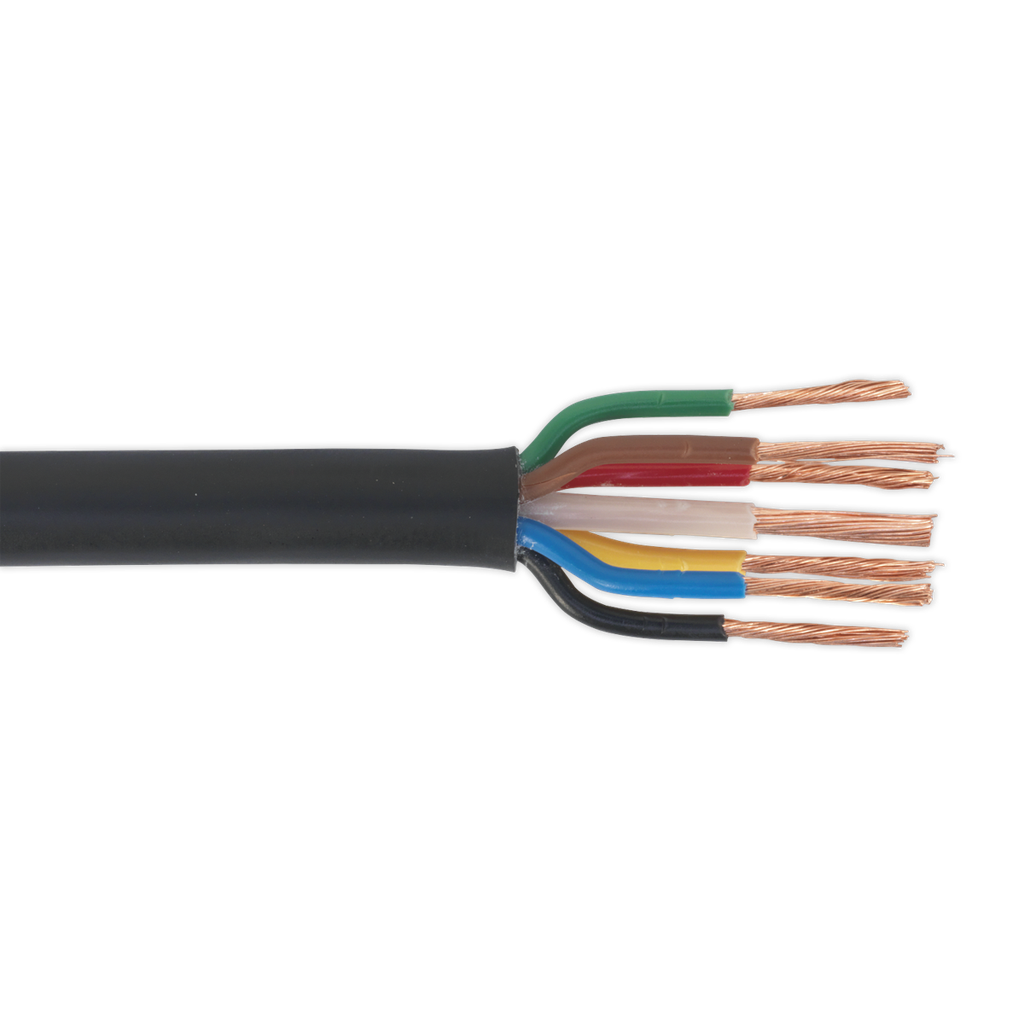 Thin Wall Automotive Cable 6 x 1mm² 32/0.20mm, 1 x 2mm² 28/0.30mm 30m - Black