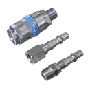 PCL Air Tool Coupling Kit 1/4"BSP 3pc