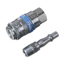 PCL Air Tool Coupling Kit 1/4"BSP 2pc