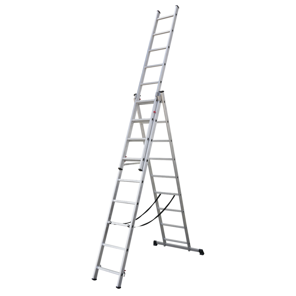 Extension Combination Ladder 3 x 9 Aluminium - BS EN 131