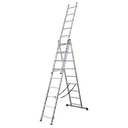Extension Combination Ladder 3 x 9 Aluminium - BS EN 131
