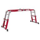 Aluminium Multipurpose Adjustable-Height Ladder - BS EN 131