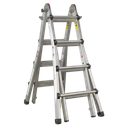 Aluminium Telescopic Adjustable-Height Ladder 4-Way - BS EN 131