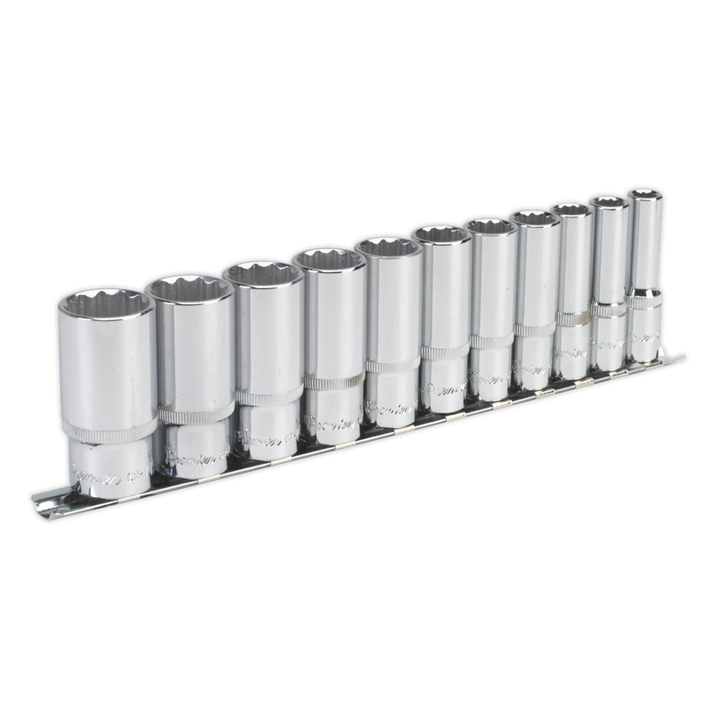 Premier Imperial Deep Socket Set 3/8"Sq Drive 12-point 11pc