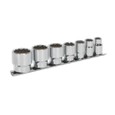 Premier Whitworth Socket Set 3/8"Sq Drive 7pc