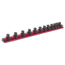 Premier Socket Retaining Rail Magnetic 3/8"Sq Drive 12 Clips