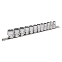 Premier Black Lock-On™ Socket Set 3/8"Sq Drive 12pc