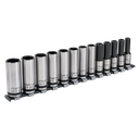 Premier Black Deep Lock-On™ Socket Set 1/2"Sq Drive 13pc