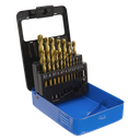 HSS Fully Ground Drill Bit Set 19pc - DIN 338