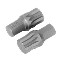 Premier Spline Bit M14 x 30mm - Pack of 2