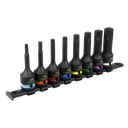 Sealey Premier TRX-Star* Impact Socket Bit Set 1/2"Sq Drive 8pc
